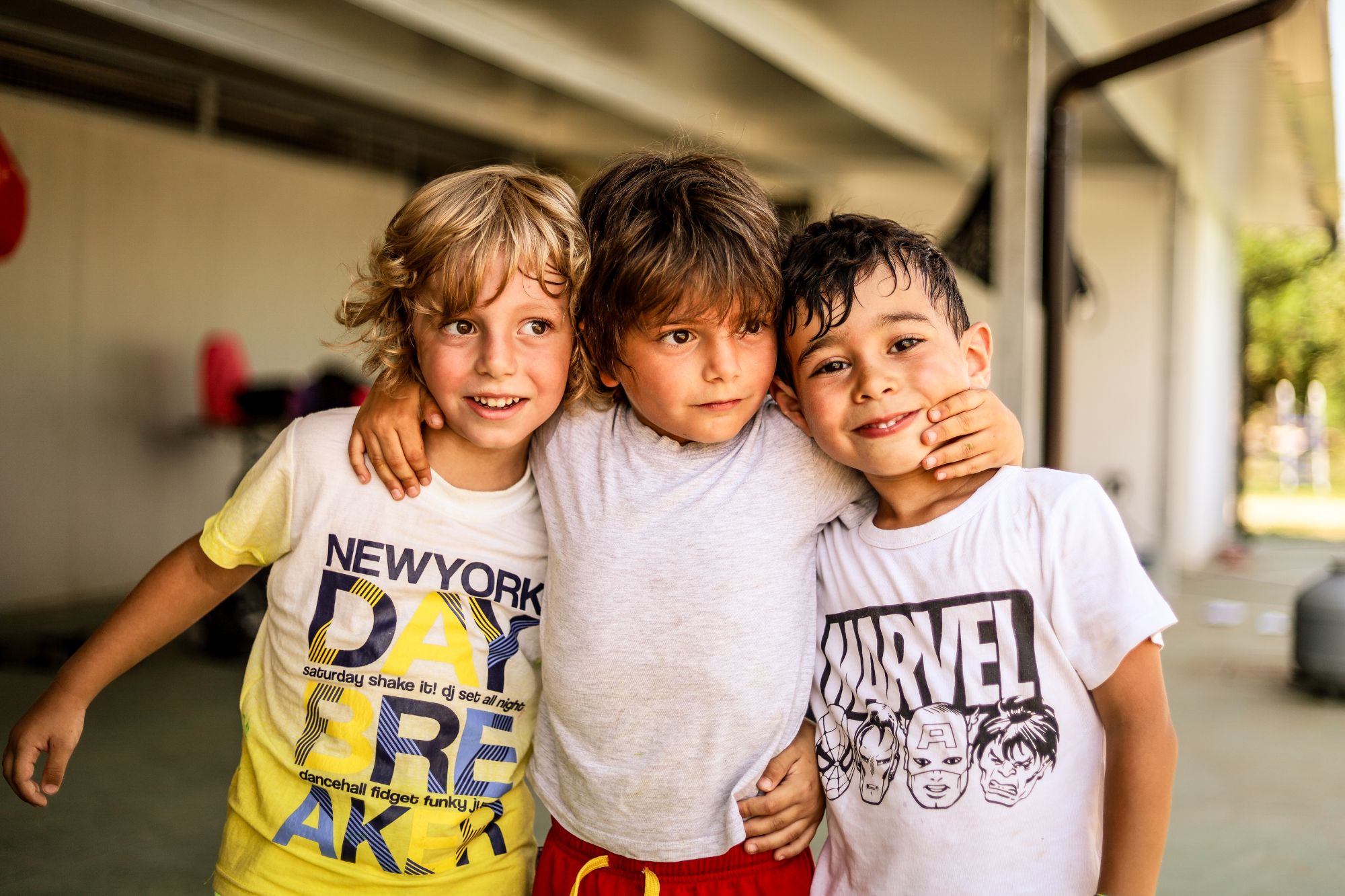 Bambini al centro estivo del Centro Ippico Albarella a Treviglio