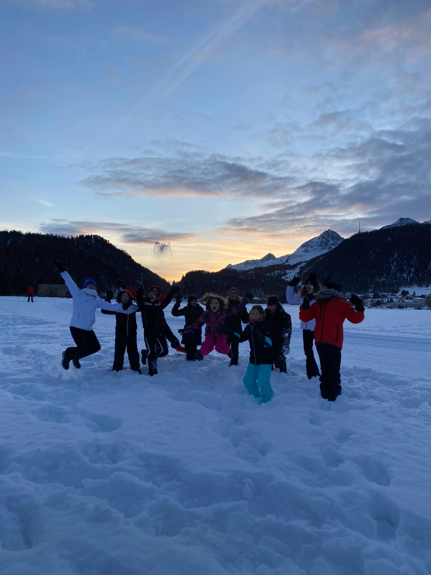 Ragazzi sulla neve a St. Moritz, vacanza 2023 con Alba ASD